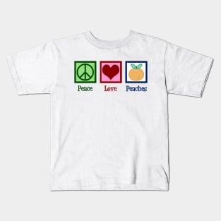 Peace Love Peaches Kids T-Shirt